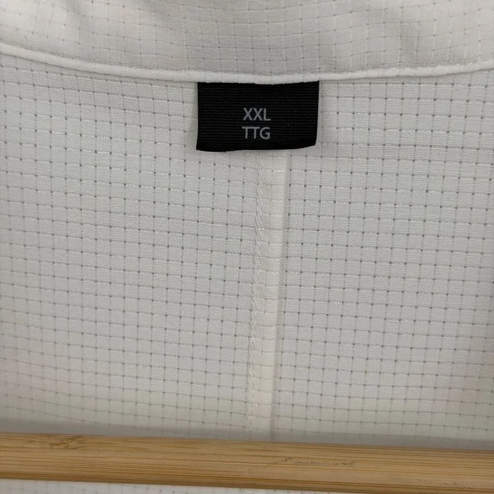 Lululemon White Short Sleeve Collared Airing Easy Button Up Shirt Size 2XL - Picture 3 of 11